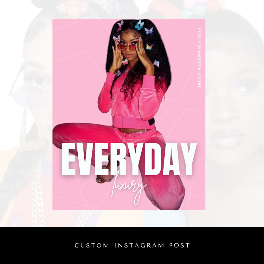 Pink Customizable Insta Templates
