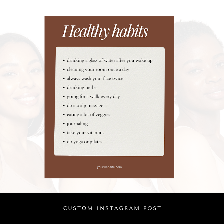 Brown/White Customizable Insta Templates