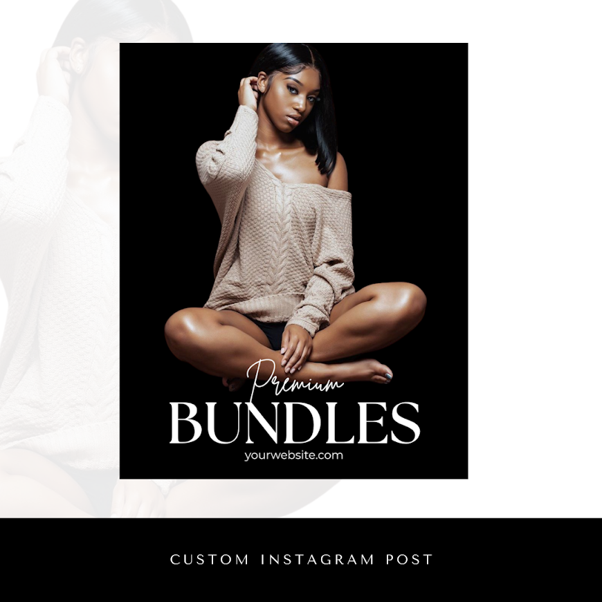 Black Customizable Insta Templates