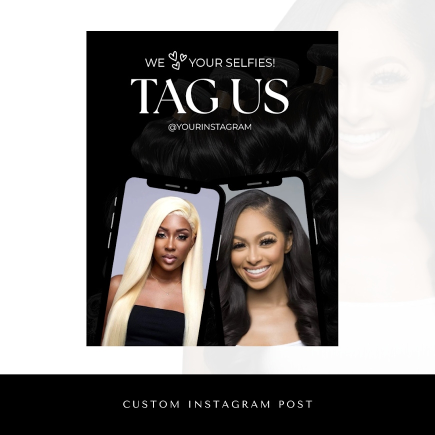 Black Customizable Insta Templates