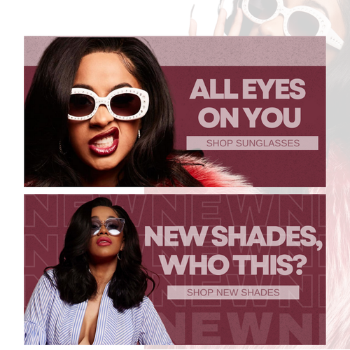 Burgundy/Pink Premade Banners