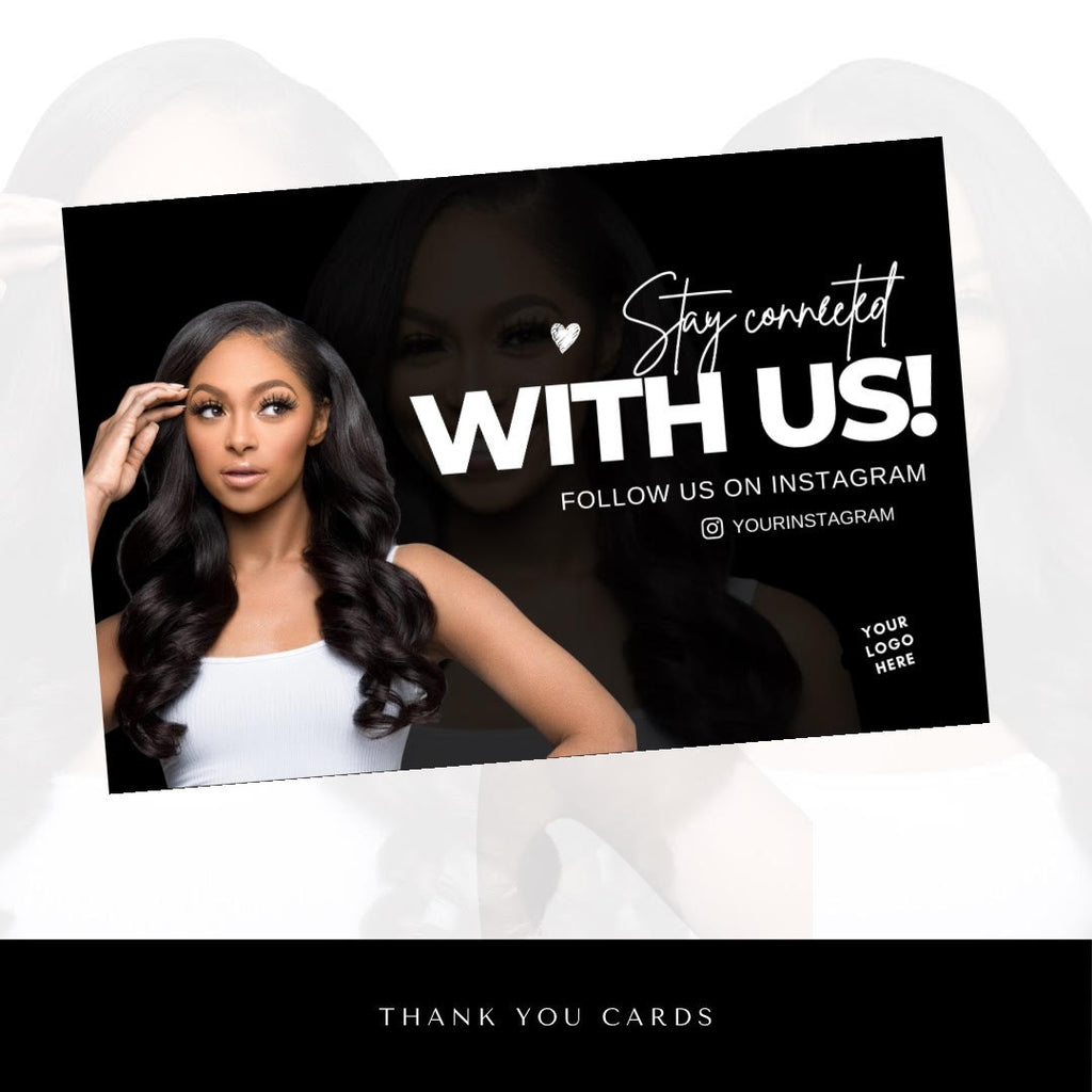 Black/White Thank You Cards